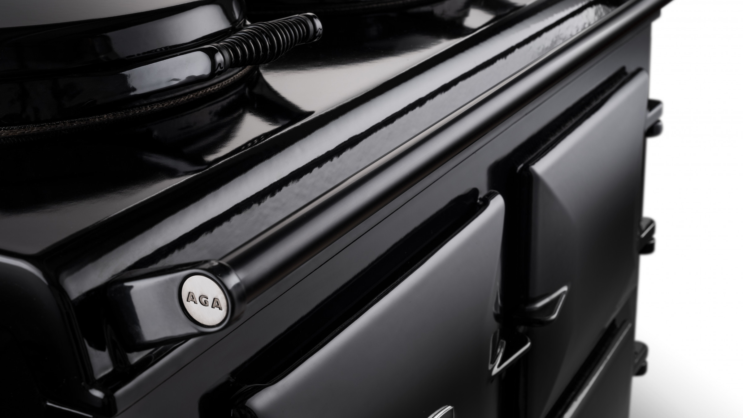 AGA R7 210 Dual Fuel with Induction Hob + Gas Hob (Black Edition with ...